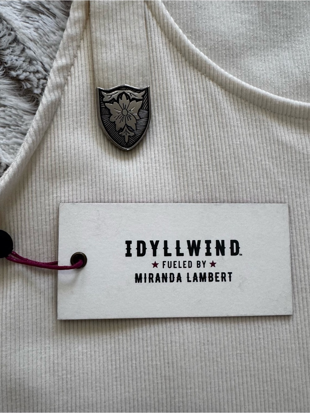 IDYLLWIND Miranda Lambert Wylie Rib Knit Buckle Tank WORN ONCE LIKE NEW Medium - Picture 4 of 9